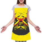 Pug With Glasses Portrait Print Adjustable Apron
