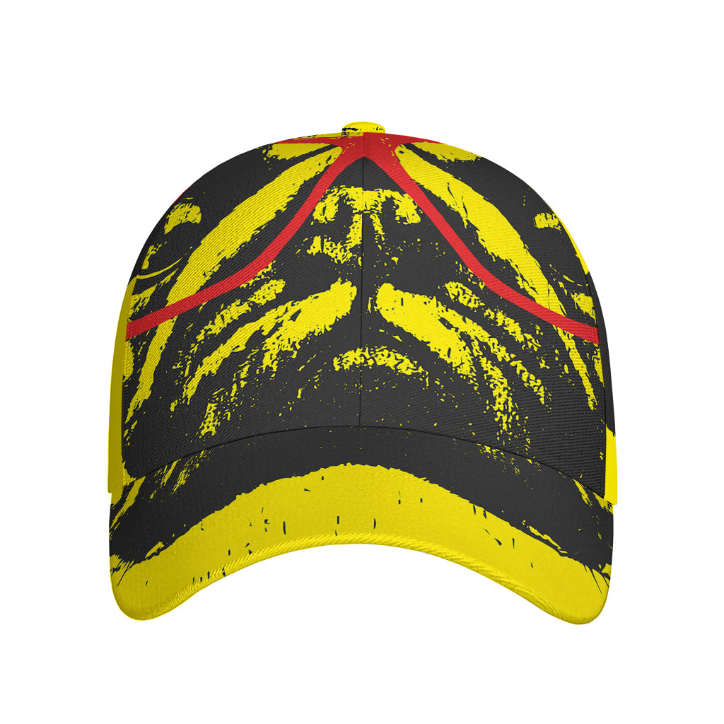 Pug With Glasses Portrait Print Baseball Cap