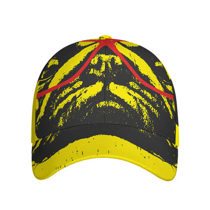 Pug With Glasses Portrait Print Baseball Cap