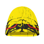 Pug With Glasses Portrait Print Beanie