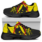 Pug With Glasses Portrait Print Black Chunky Shoes