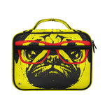 Pug With Glasses Portrait Print Briefcase Bible Bag