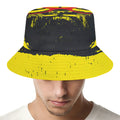Pug With Glasses Portrait Print Bucket Hat