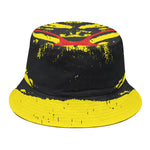 Pug With Glasses Portrait Print Bucket Hat