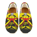 Pug With Glasses Portrait Print Casual Shoes