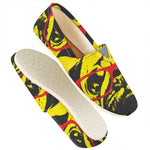 Pug With Glasses Portrait Print Casual Shoes