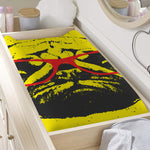 Pug With Glasses Portrait Print Changing Pad Cover