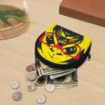 Pug With Glasses Portrait Print Coin Purse