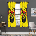 Pug With Glasses Portrait Print Grommet Curtain Panels