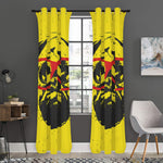 Pug With Glasses Portrait Print Curtain
