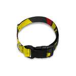 Pug With Glasses Portrait Print Dog Collar