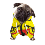 Pug With Glasses Portrait Print Dog Zip Up Hoodie