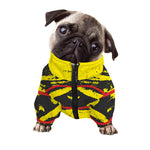 Pug With Glasses Portrait Print Dog Zip Up Jacket