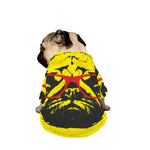 Pug With Glasses Portrait Print Dog Zip Up Jacket
