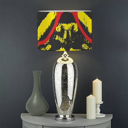 Pug With Glasses Portrait Print Drum Lamp Shade