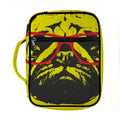 Pug With Glasses Portrait Print Front Pocket Bible Bag