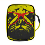 Pug With Glasses Portrait Print Front Pocket Bible Bag