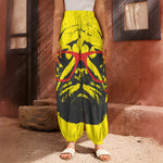 Pug With Glasses Portrait Print Harem Pants