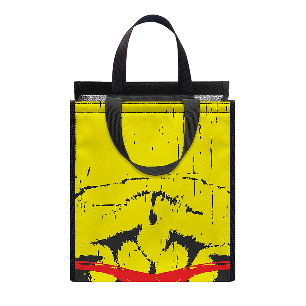 Pug With Glasses Portrait Print Insulated Lunch Tote