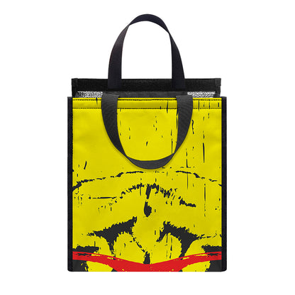 Pug With Glasses Portrait Print Insulated Lunch Tote