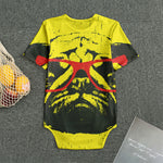 Pug With Glasses Portrait Print Men's Bodysuit