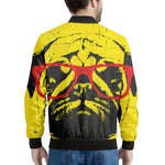 Pug With Glasses Portrait Print Men's Bomber Jacket