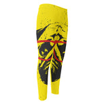 Pug With Glasses Portrait Print Men's Compression Pants