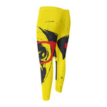 Pug With Glasses Portrait Print Men's Compression Pants