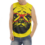 Pug With Glasses Portrait Print Men's Fitness Tank Top
