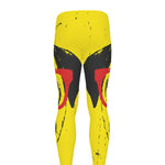 Pug With Glasses Portrait Print Men's leggings