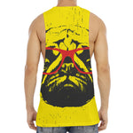 Pug With Glasses Portrait Print Men's Muscle Tank Top