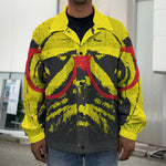 Pug With Glasses Portrait Print Men's Shirt Jacket