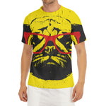Pug With Glasses Portrait Print Men's Short Sleeve Rash Guard