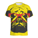 Pug With Glasses Portrait Print Men's Sports T-Shirt