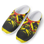 Pug With Glasses Portrait Print Mesh Casual Shoes