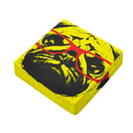 Pug With Glasses Portrait Print Outdoor Seat Cushion Cover
