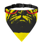 Pug With Glasses Portrait Print Over The Collar Dog Bandana