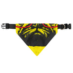 Pug With Glasses Portrait Print Over The Collar Dog Bandana