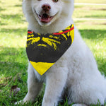 Pug With Glasses Portrait Print Over The Collar Dog Bandana
