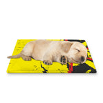 Pug With Glasses Portrait Print Pet Cooling Mat Cover