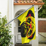 Pug With Glasses Portrait Print Polyester Flag