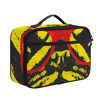 Pug With Glasses Portrait Print Portable Lunch Bag
