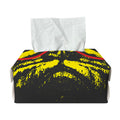 Pug With Glasses Portrait Print Rectangle Tissue Box Cover