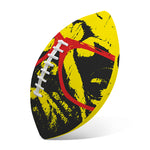 Pug With Glasses Portrait Print Rugby Ball