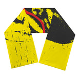 Pug With Glasses Portrait Print Scarf