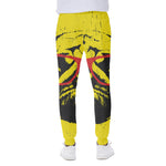 Pug With Glasses Portrait Print Scuba Joggers