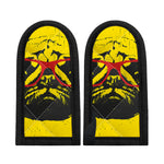 Pug With Glasses Portrait Print Skillet Handle Cover