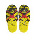 Pug With Glasses Portrait Print Slippers