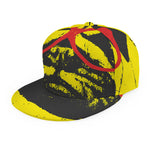 Pug With Glasses Portrait Print Snapback Cap