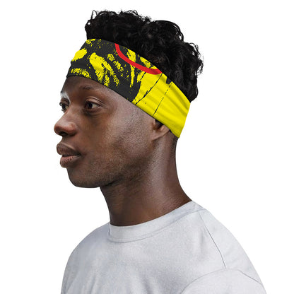 Pug With Glasses Portrait Print Sports Headband